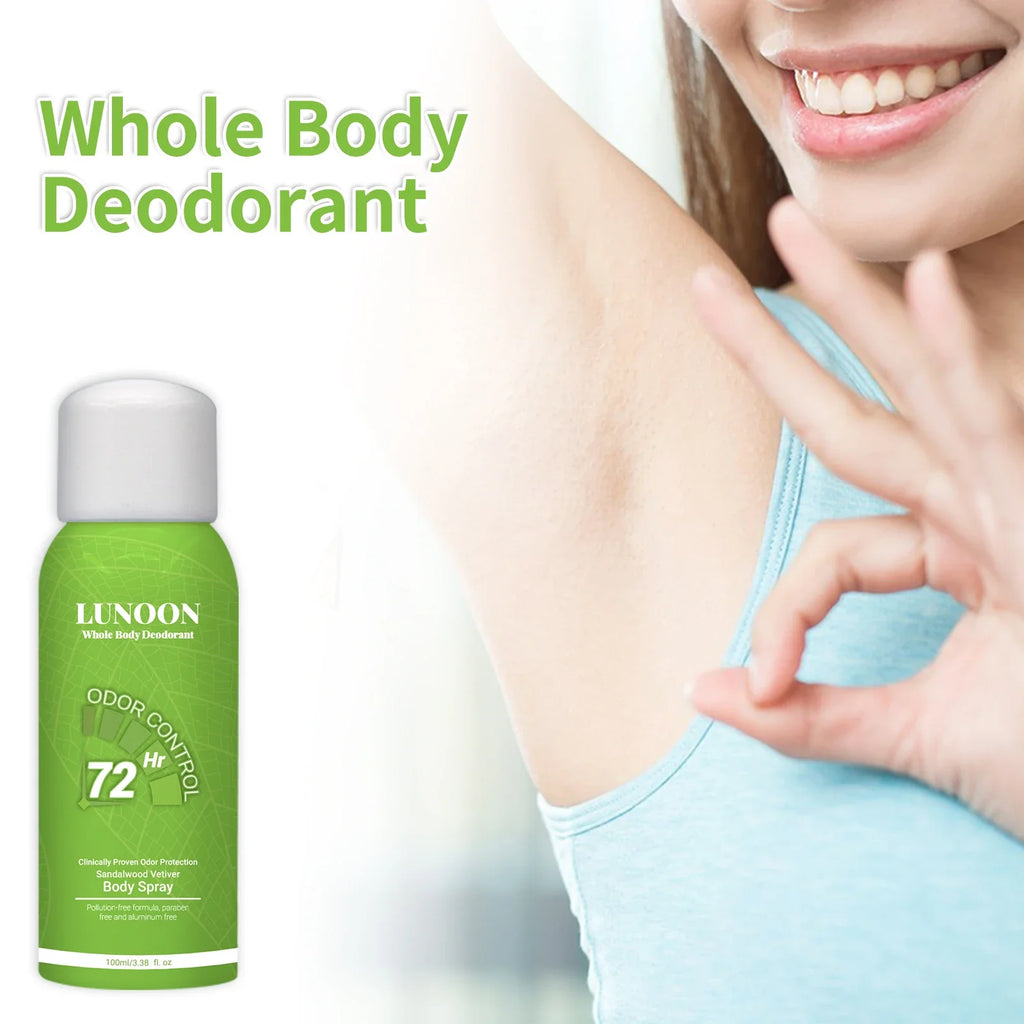 Tidesmit long-lasting antiperspirant deodorant spray for underarm odor removal, sweat protection, and skin hydration.