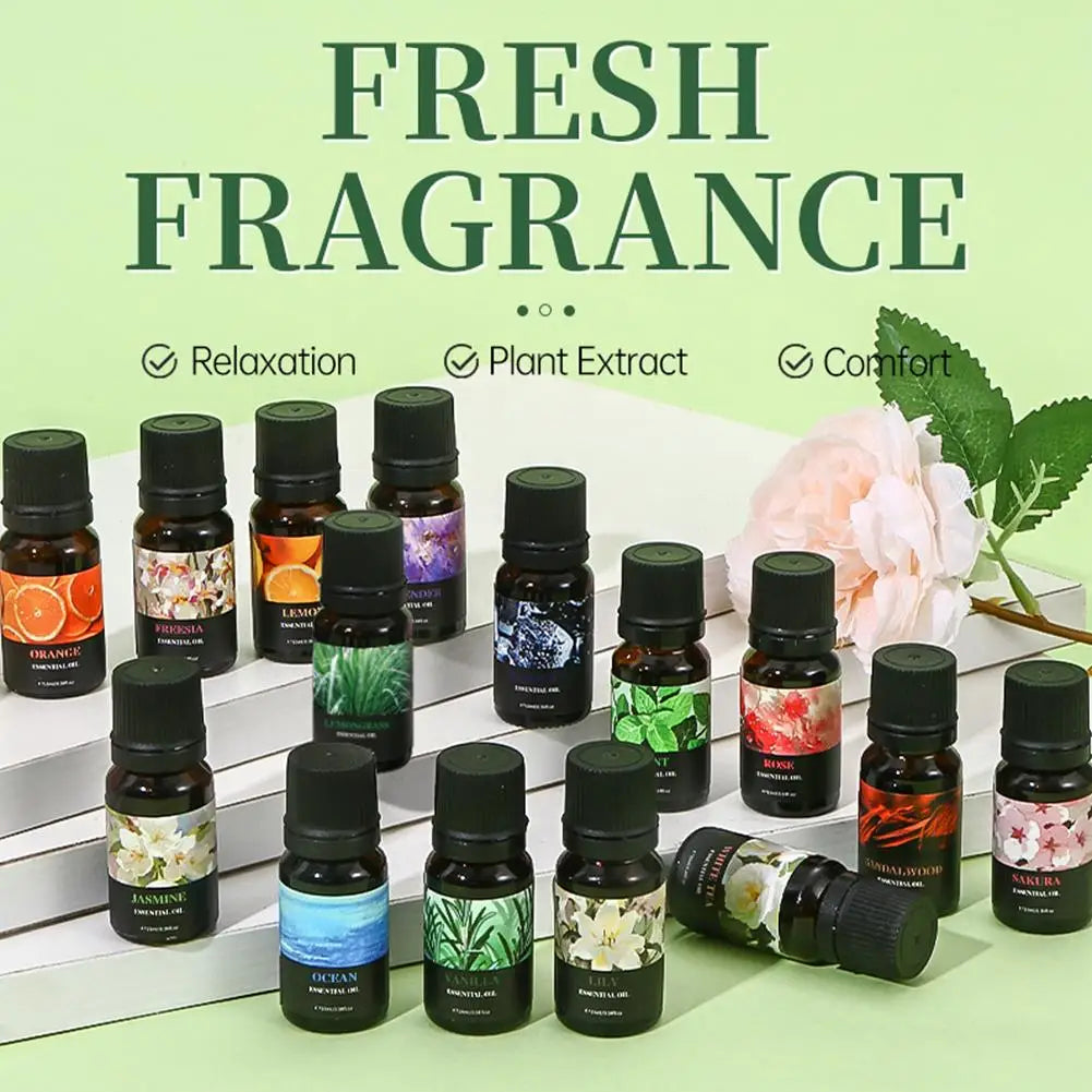 Aromatherapy Essential Oil 10ml Lemon Eucalyptus Lavender Eucalyptus Jasmine Rose Mint Orange Aroma Essential Oil