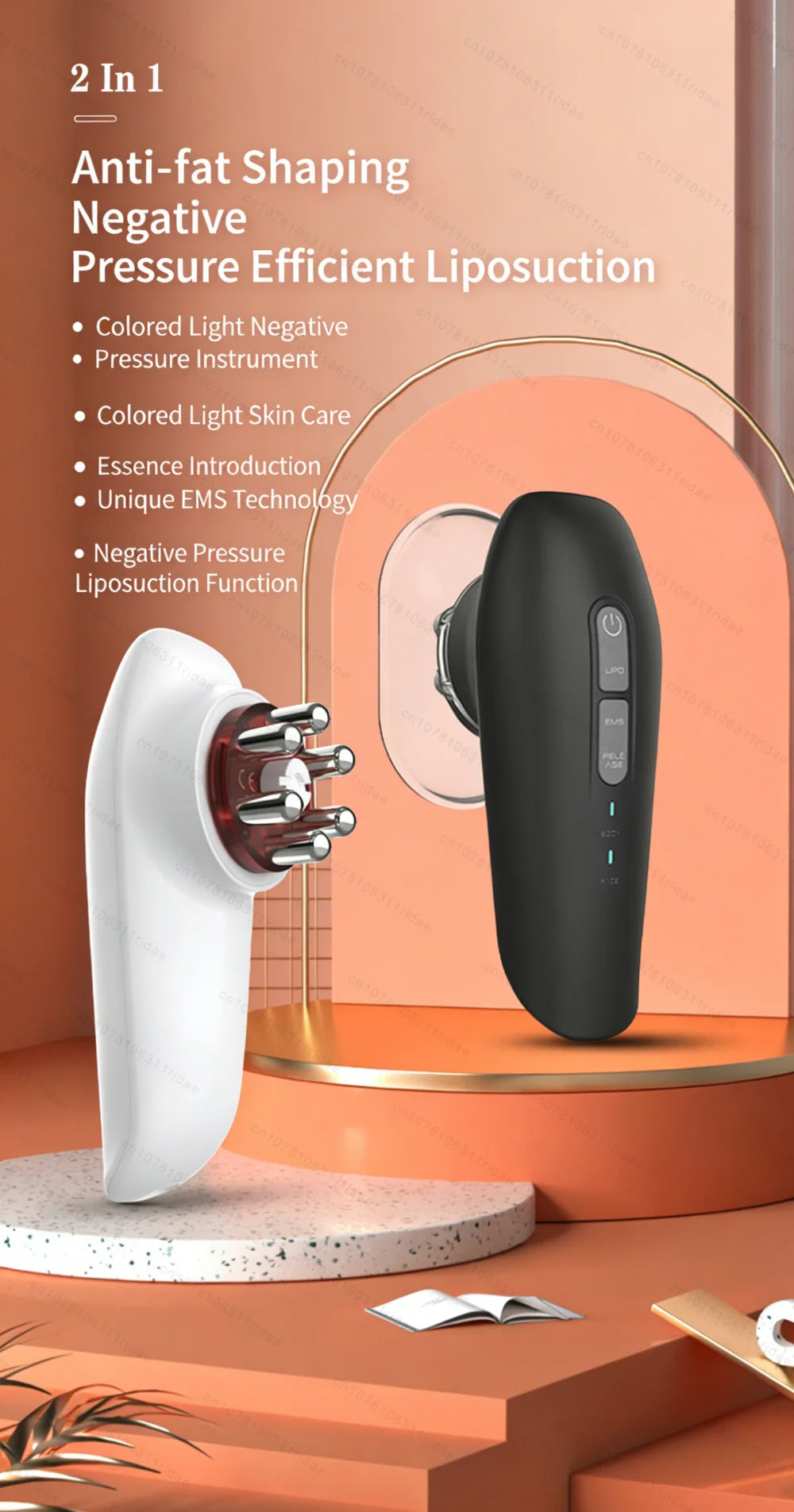 EMS Cupping Massager for Body Sculpting and Cellulite Relief | Tidesmit Relaxation Treatment Tidesmit