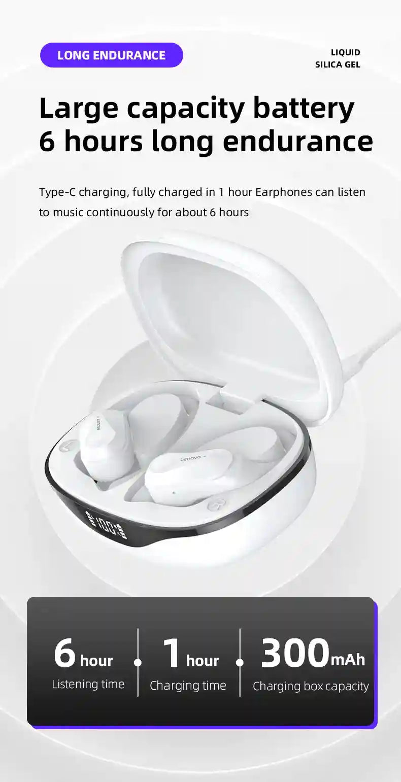 Wireless Bluetooth Sports Earbuds - Waterproof Ear Hook Design Tidesmit