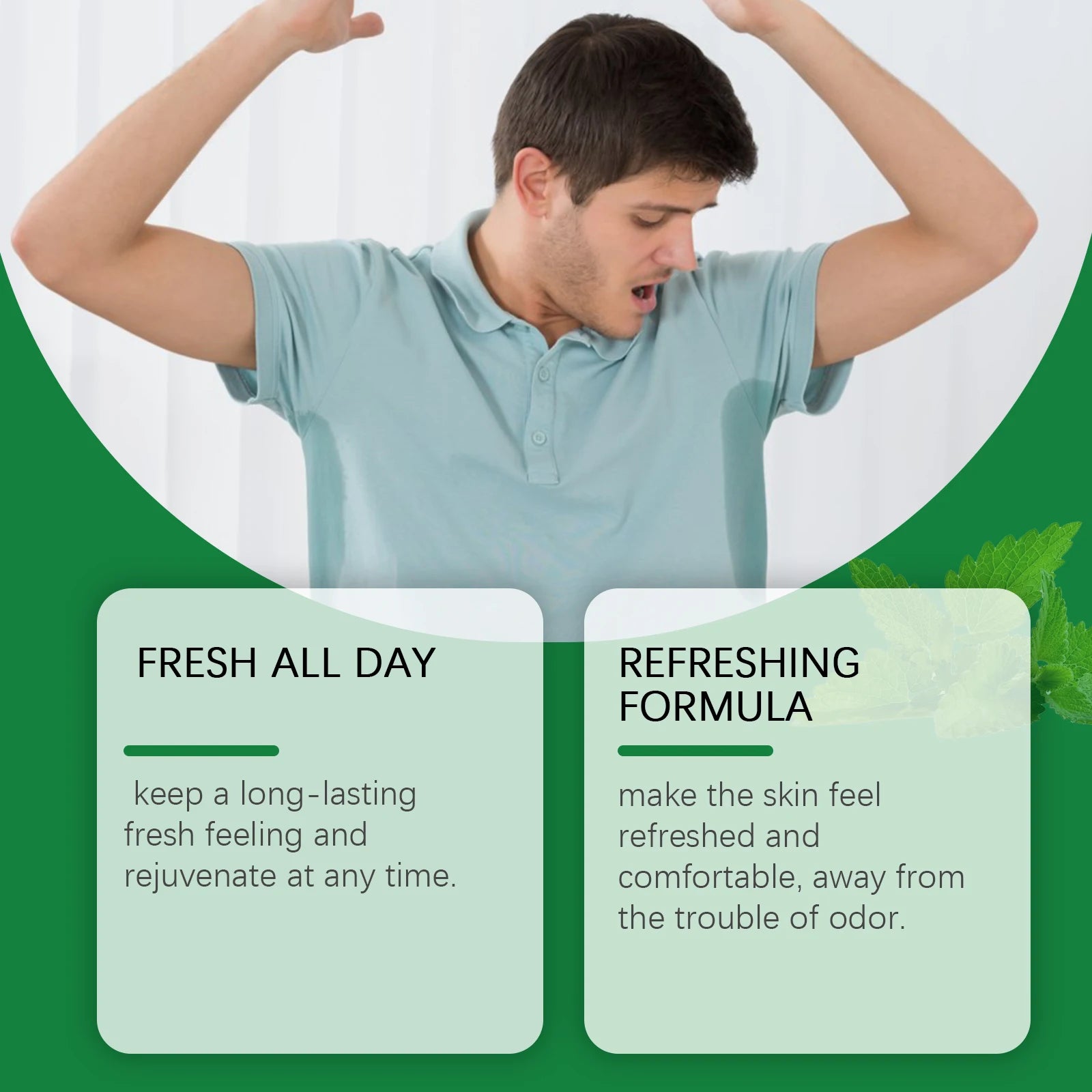 Tidesmit mint fragrance antiperspirant deodorant stick for lasting body odor protection for women and men