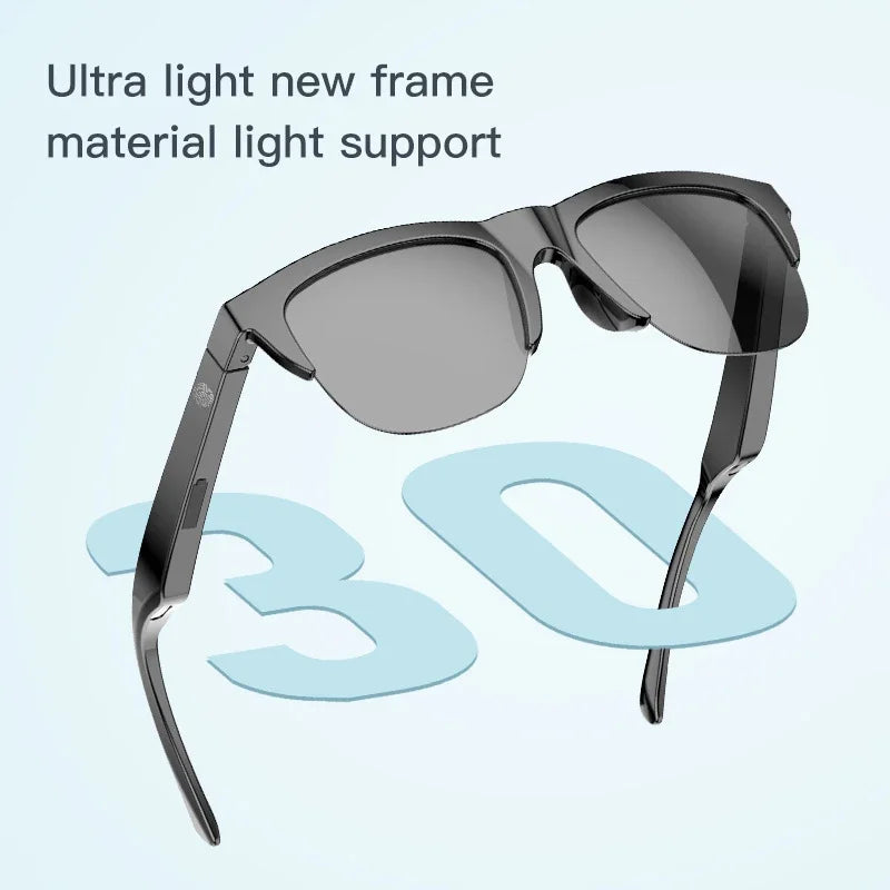 Smart Bluetooth Sunglasses with Spatial Audio and UV Protection Tidesmit