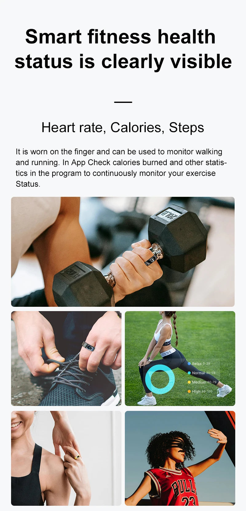 R08 Smart Ring with Charging Case Men Women Health and Sleep Monitor Heart Rate Monitoring 5ATM Waterproof Multi Sport Mode