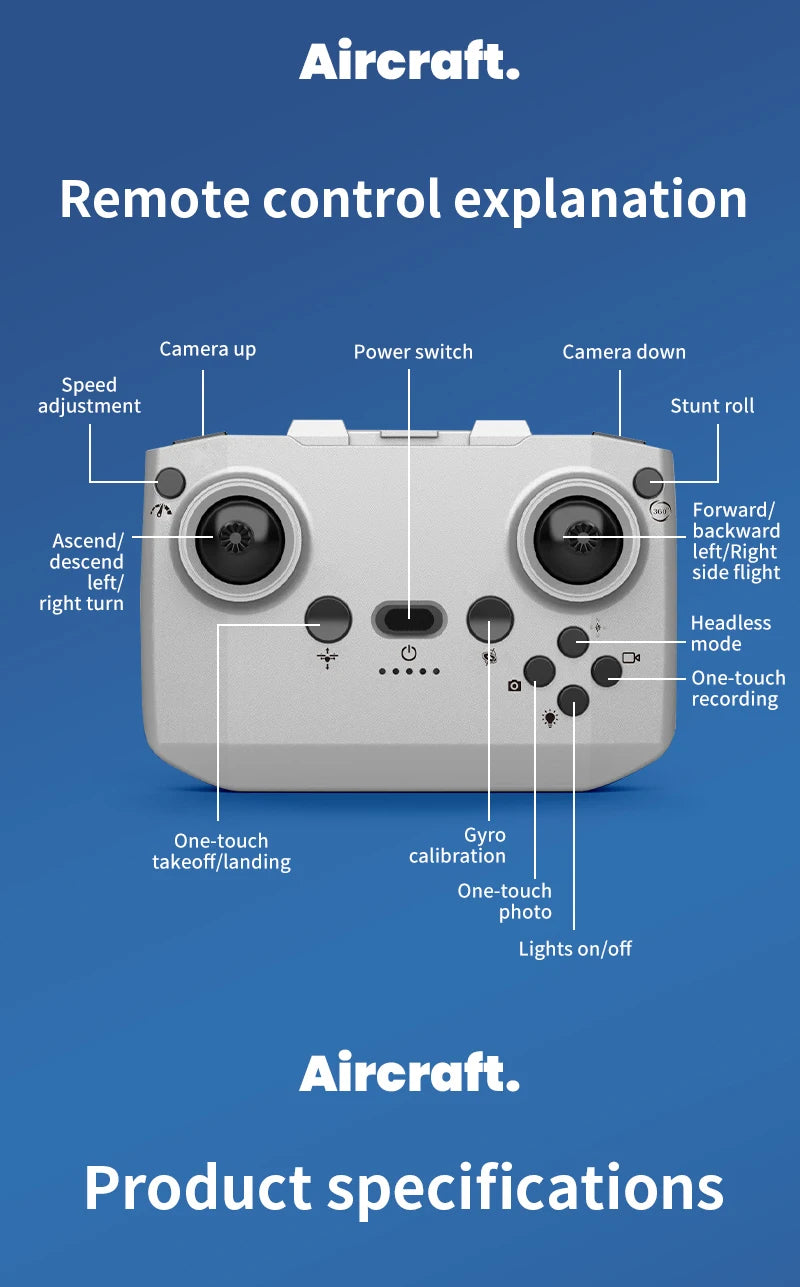 4K FPV Camera Drone H135 - Foldable RC Quadcopter with Wide Angle Lens Tidesmit