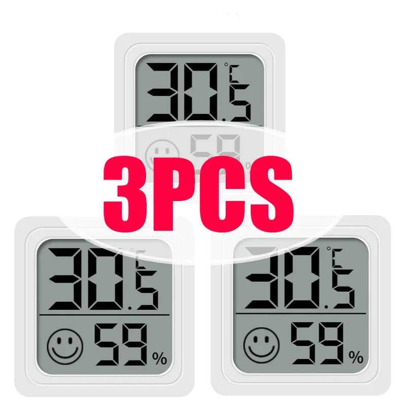 Tidesmit Digital Thermometer Hygrometer for Room Humidity Monitoring 3PCS-White China Mainland Tidesmit