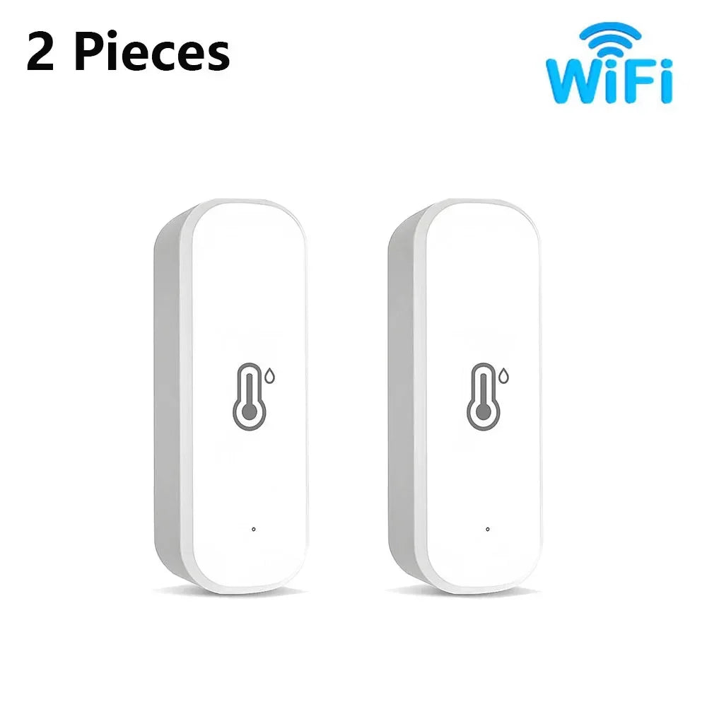 WiFi Temperature Humidity Sensor – Smart Home Remote Climate Monitor 2 Pieces Tidesmit