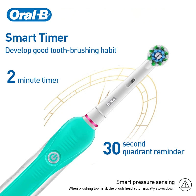 Oral B Sonic Electric Toothbrush Rechargeable 3D Rotating Tooth Brush 14 Days Long Battery Life 2Mins Smart Timer Pro600 Pro1Max