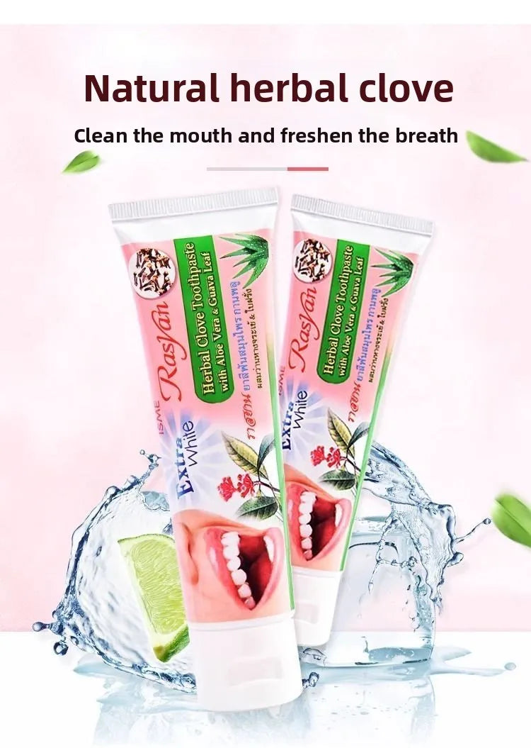 Tidesmit RASYAN herbal whitening toothpaste for removing tea and smoke stains to freshen breath and repair gums