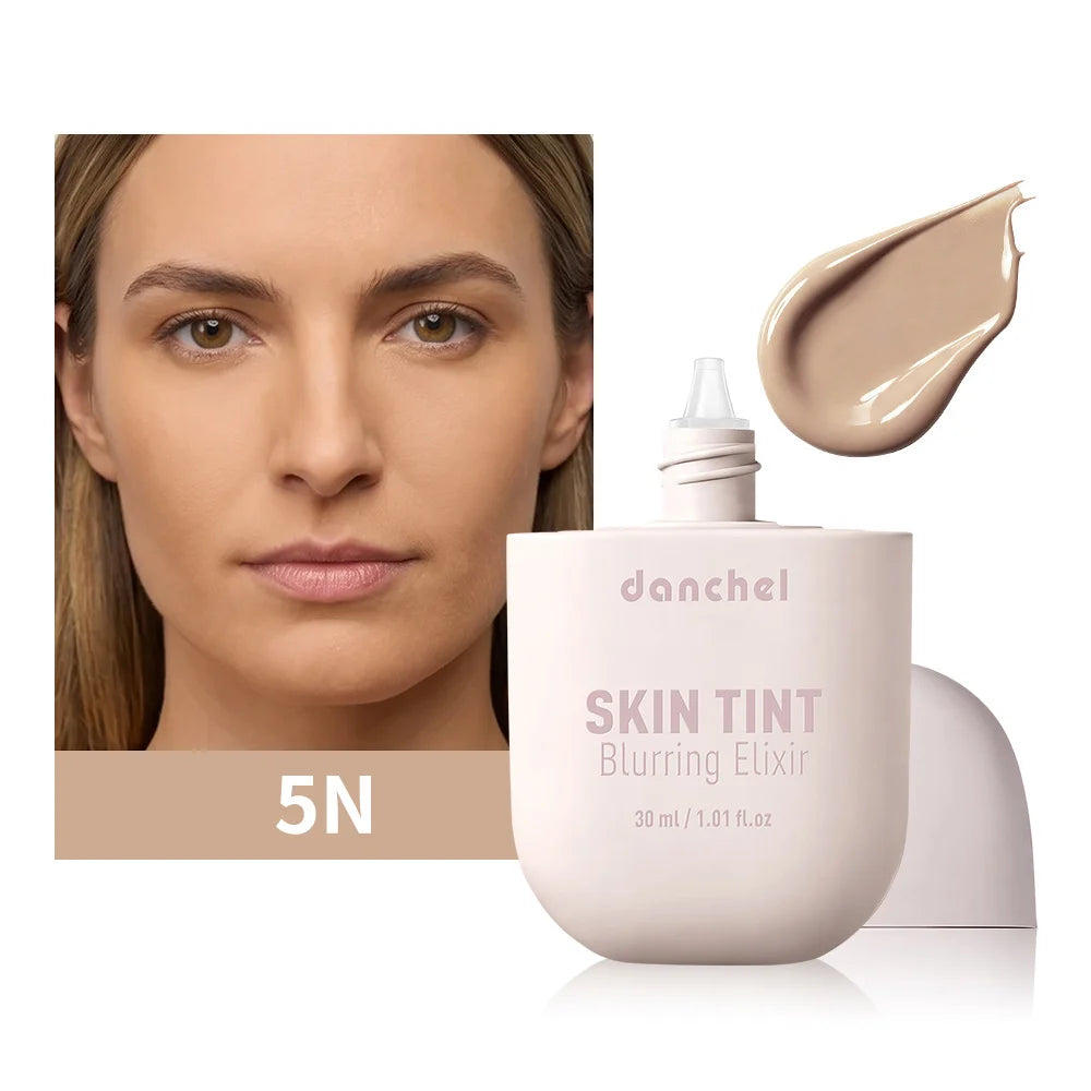 Tidesmit Skin Tint Blurring Elixir Foundation texture close-up showing hydrating full coverage for all skin tones