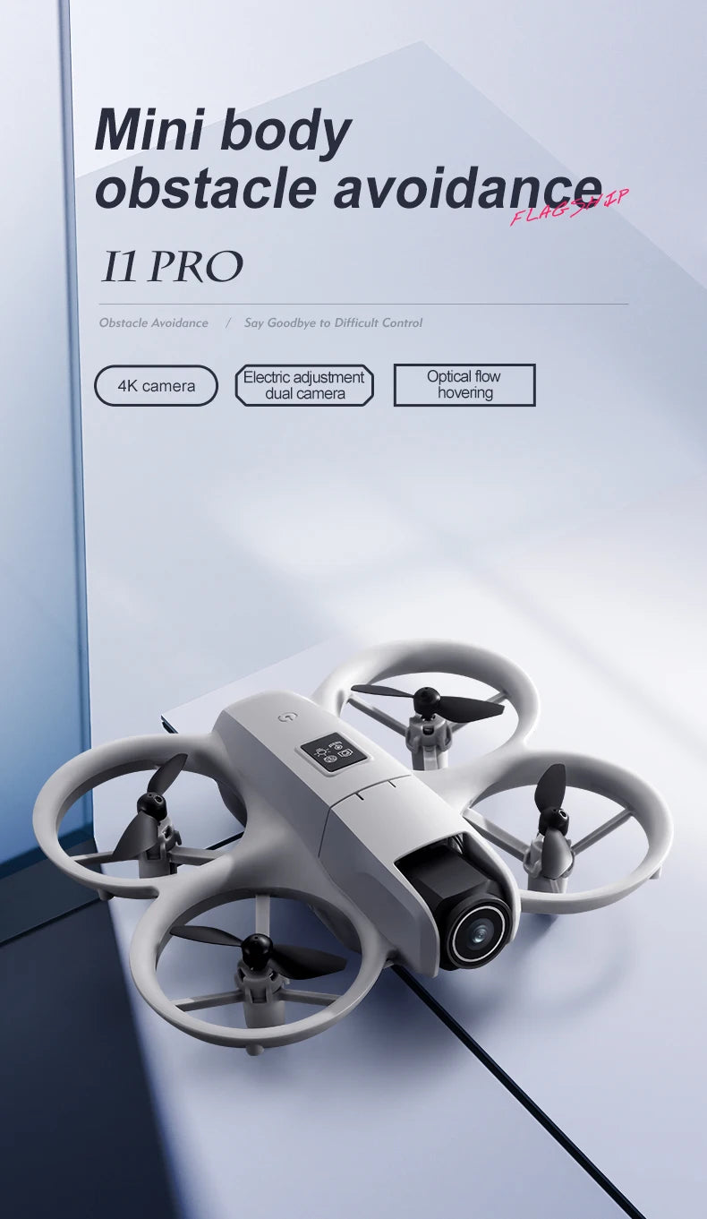 Mini 4K Camera Drone - Obstacle Avoidance & Foldable Design (i1PRO) Tidesmit