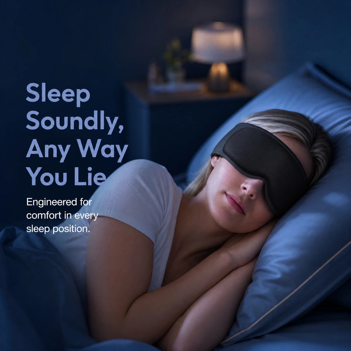 Gravity Eye Mask, 3D Weighted Eye mask, Sleep Mask, built-in weighted glass beads to apply pressure and relieve eye fatigue