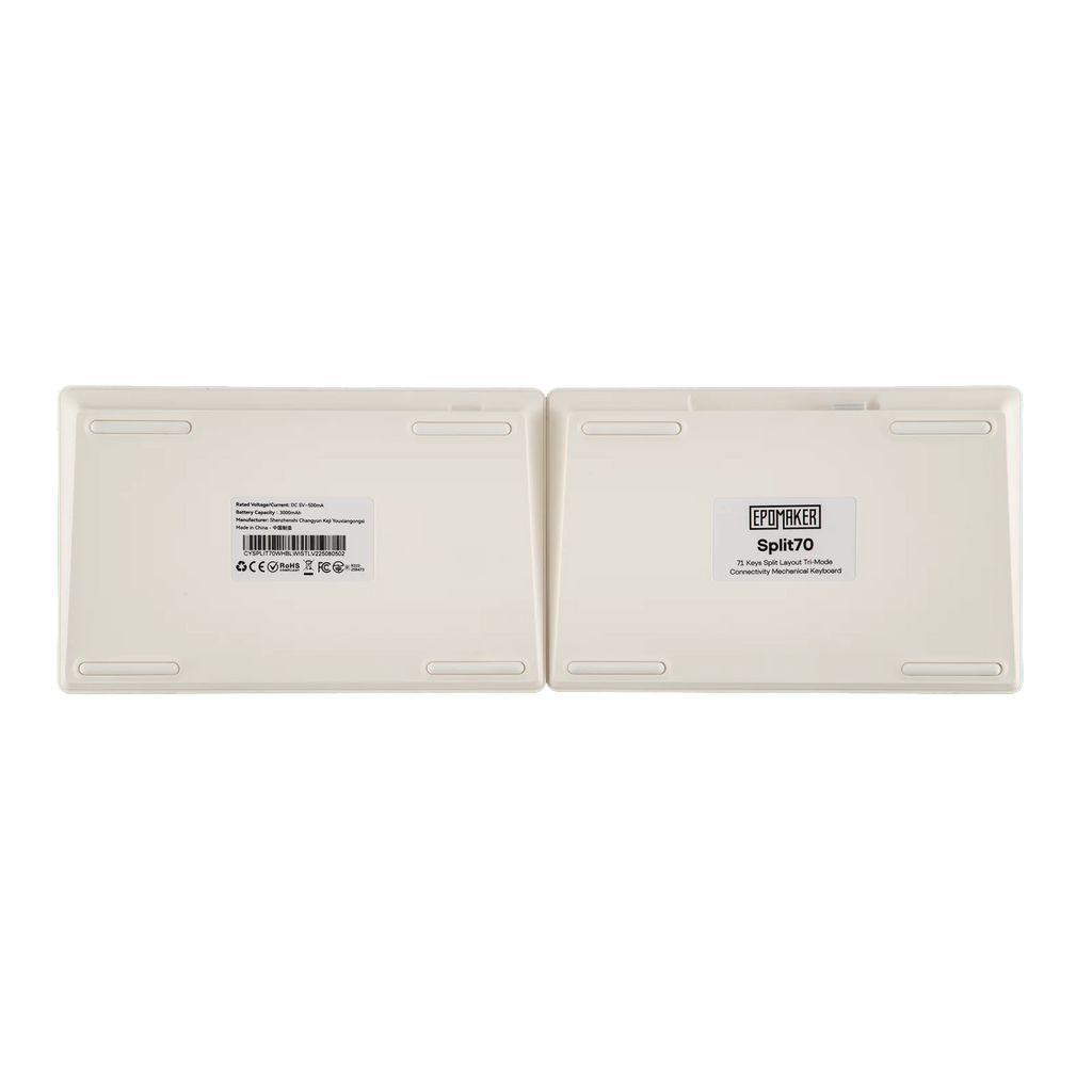 EPOMAKER Split70 QMK/VIA 70% Split Layout Wired/BT/2.4Ghz Wireless Mechanical Keyboard with Programmable Knob Mac Modifier