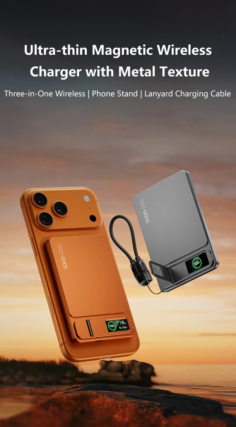 Magnetic Wireless Power Bank 10000mAh with 20W PD Fast Charging Tidesmit