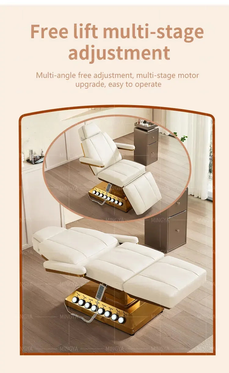 Electric Massage Beauty Bed – Adjustable Facial Chair with Heat Therapy Massage Chairs Tidesmit