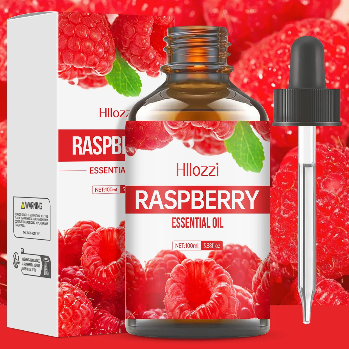 Raspberry essential oil is suitable for skin care, bath use, and diffusers and is suitable for all skin types.