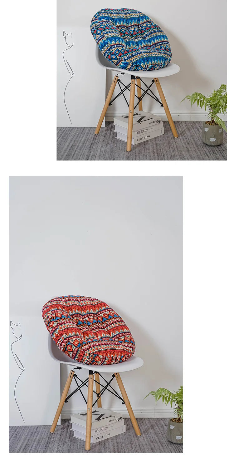 Round Floor Cushion Pillow Thickened Tatami Yoga Mat for Meditation Machine Washable Seat Cushion Office Sleeping Mat