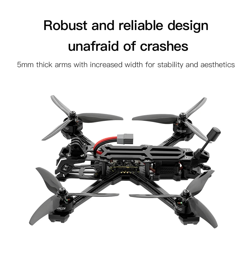 FPV Drone 6 Inch Analog Freestyle X-Shaped Quadcopter | Tidesmit Tidesmit