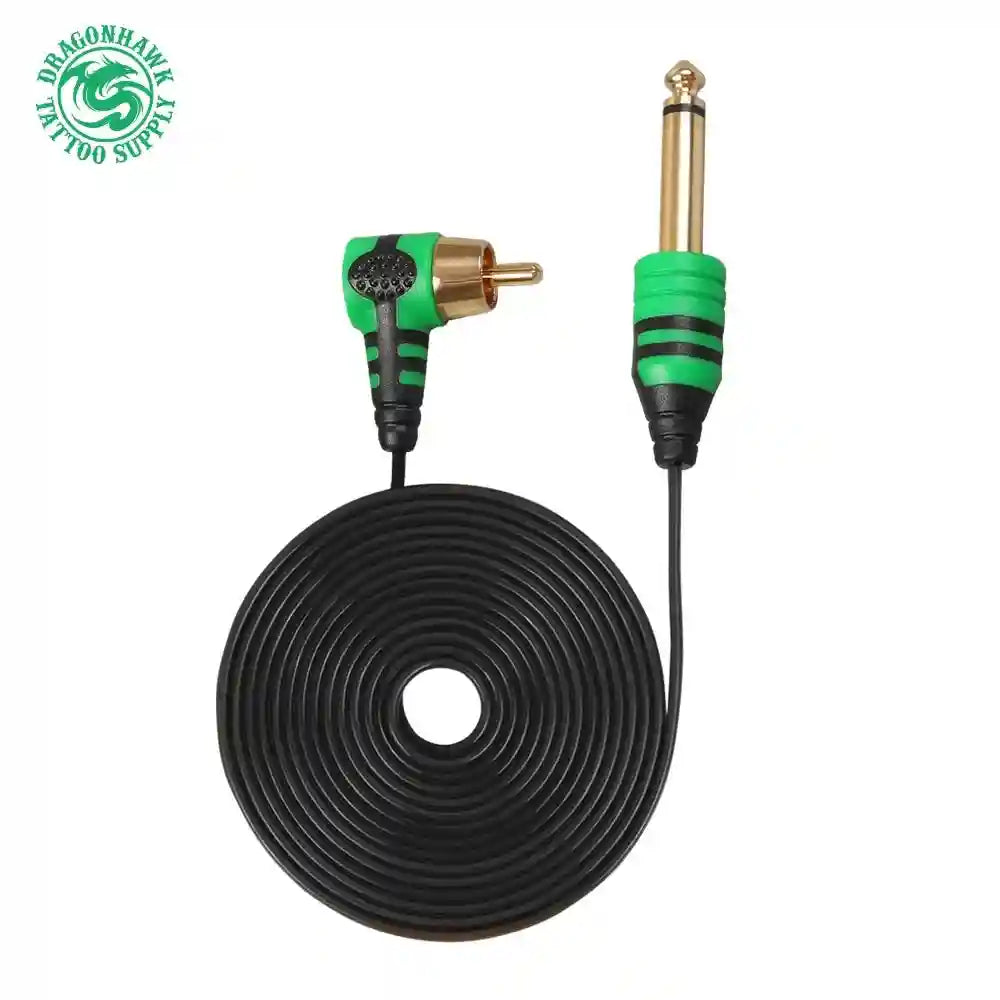 RCA Tattoo Cord 2m Flexible Silicone Cable for PMU Machine Permanent Makeup Machines China Mainland RCA cable Tidesmit