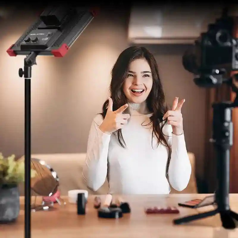 60W LED Video Light Panel | Adjustable Color Temperature Studio Kit Tidesmit