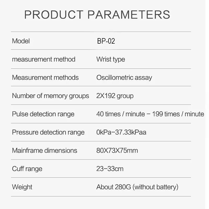 JianYouCare Medical Digital LCD Wrist Automatic Blood Pressure Monitor sphygmomanometer PR Heart Beat Rate Pulse Mete Tonometer