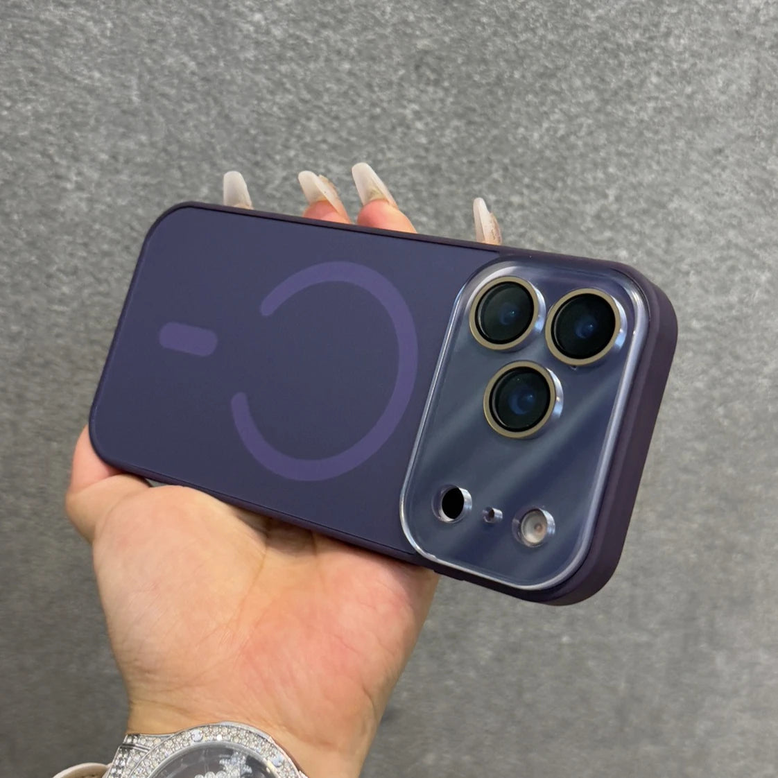 Magnetic iPhone 16 Pro Case with Matte Electroplating and Lens Protection Tidesmit