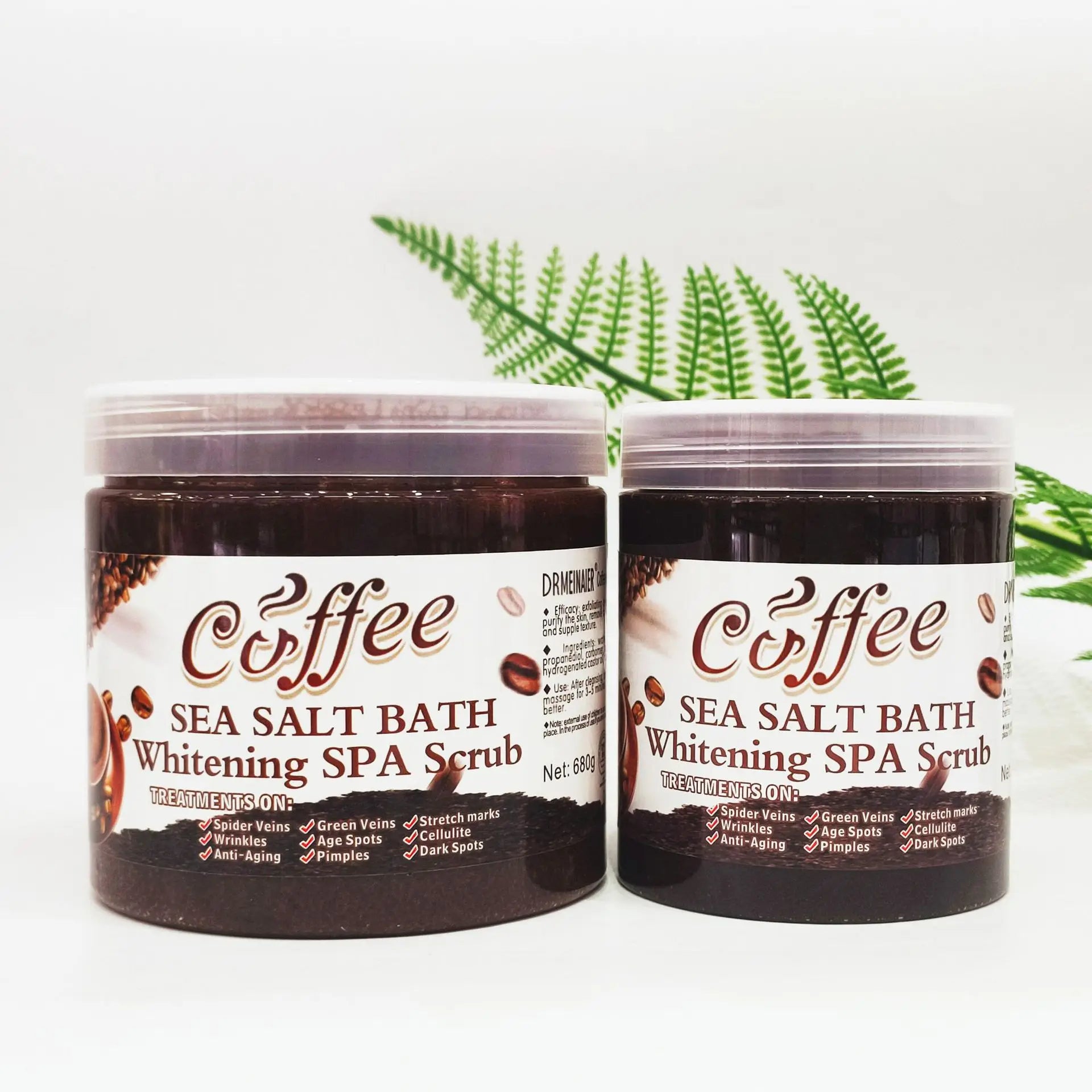 Coffee Body Scrub Exfoliating Salt Cream for Cellulite - 350g Scrubs Treatments Tidesmit
