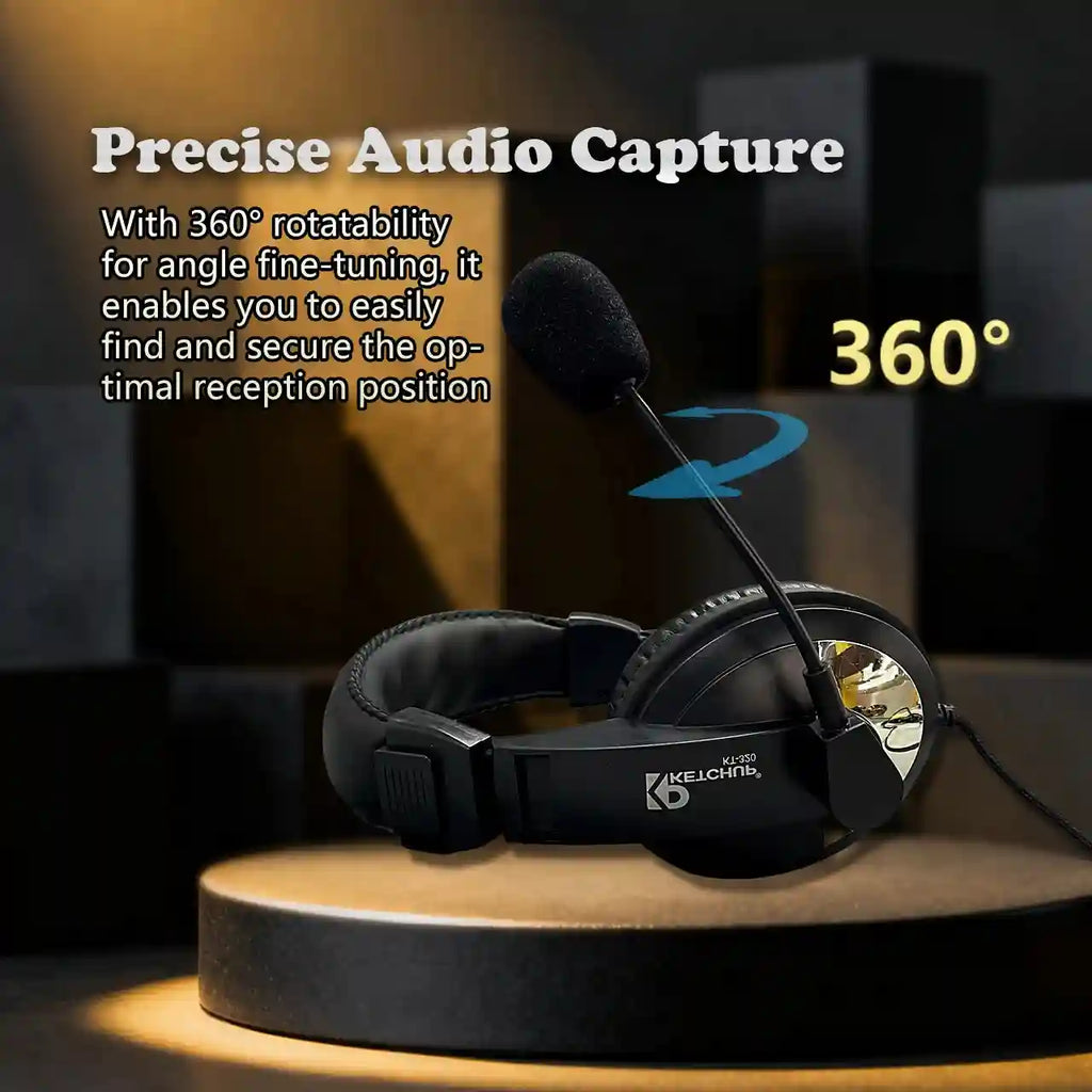 Wired Gaming Headphones with Microphone - Over-Ear PC Headset Tidesmit