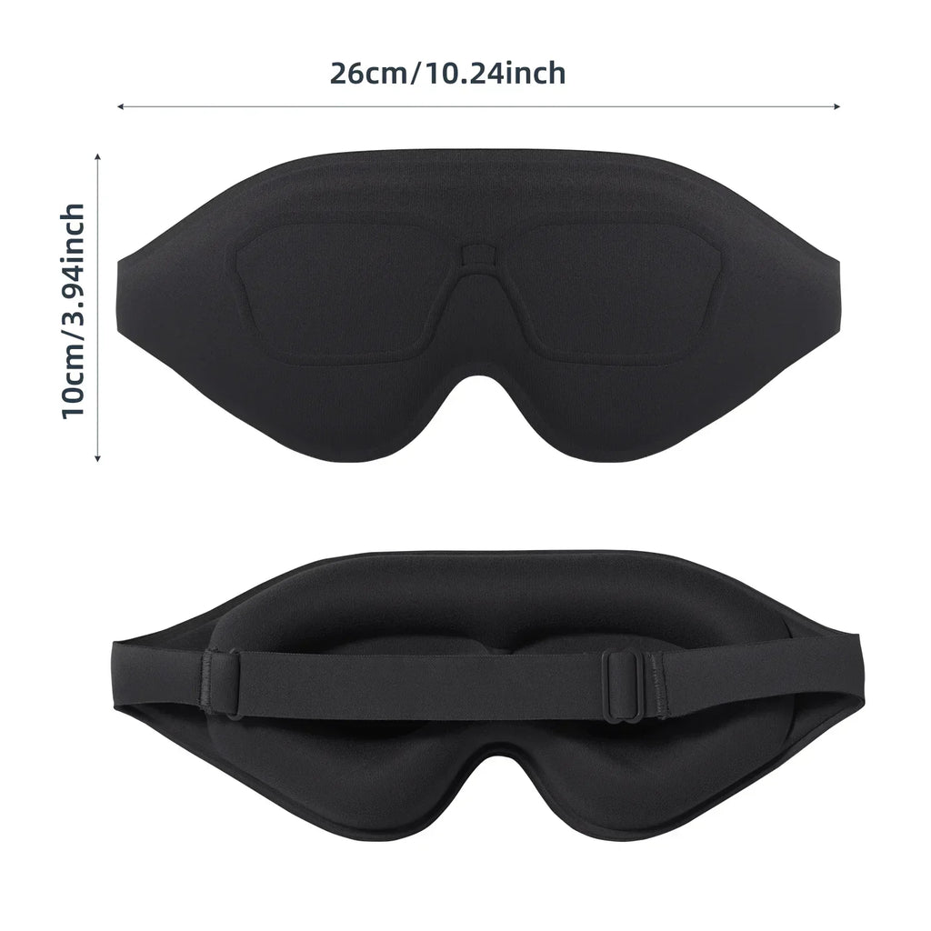 3D Sleeping Eye Mask Shading Breathable Eye Cover Natural Sleeping Eye Mask Memory Foam Block Night Mask Blindfold for Sleep