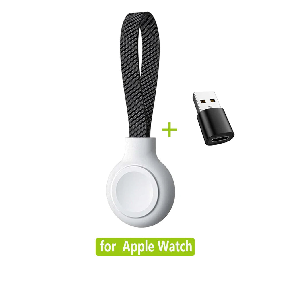 Magnetic Apple Watch Charger for Apple Watch, Portable Wireless Charging White add Adapter Tidesmit