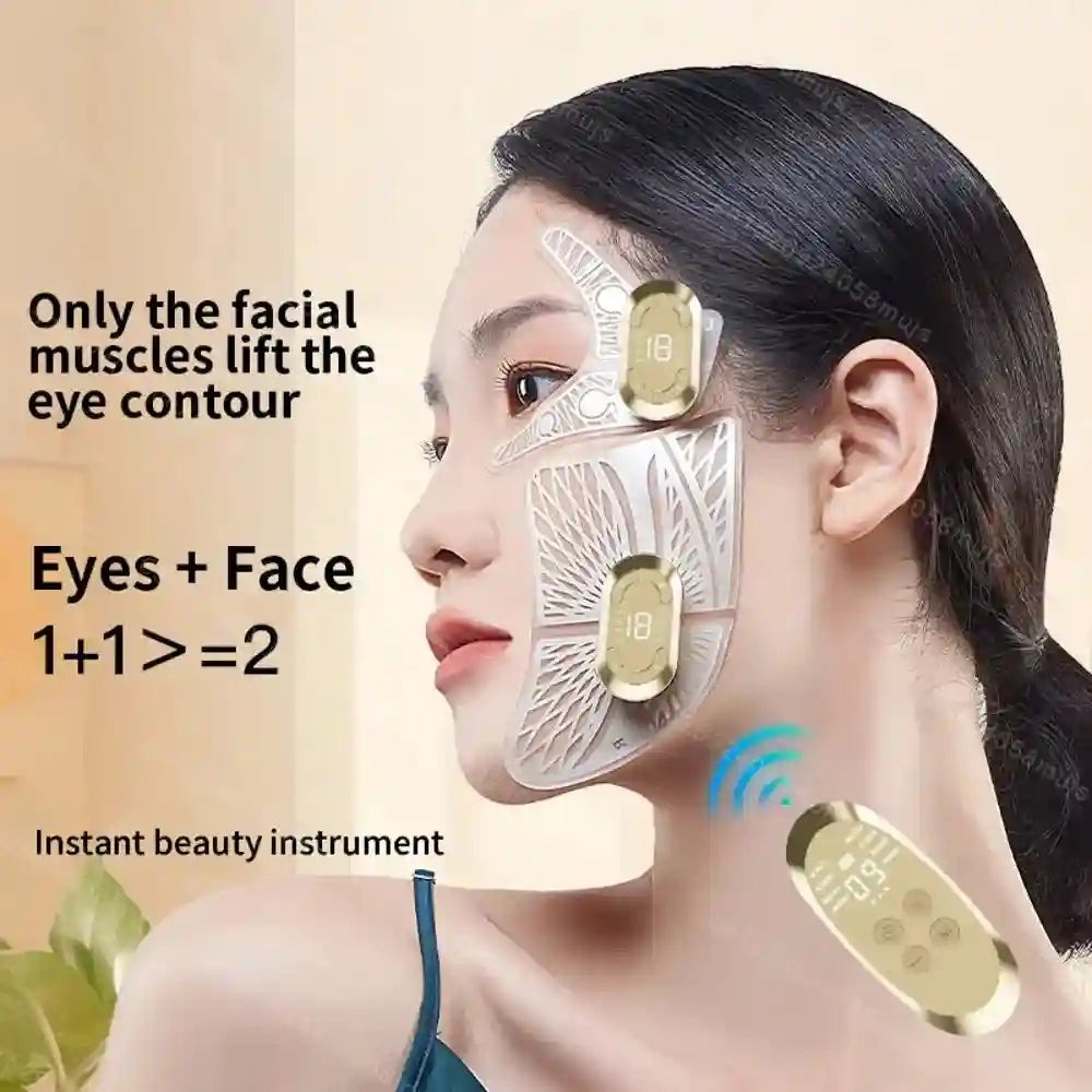 Microcurrent Eye Massager for Fatigue and Dark Circles - Rechargeable Eye Massage Instrument Tidesmit