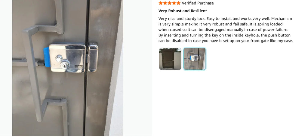 Electric Electronic Door Lock DC 12V Stainless Steel E-lock Support Wooden Glass Metal Door for Video Door Access Control