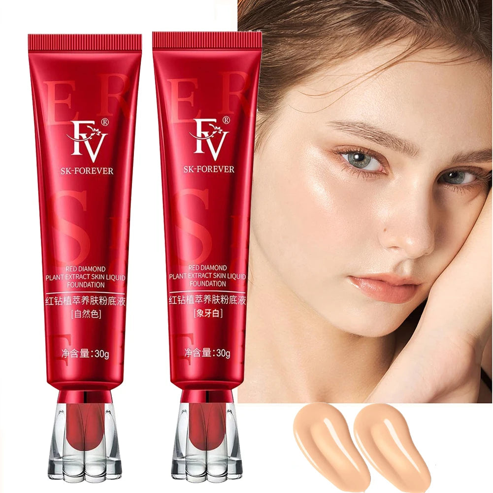 Tidesmit 30g Nourish Hydrating Liquid Foundation and Oil-control Waterproof Face Makeup Base for Natural Coverage