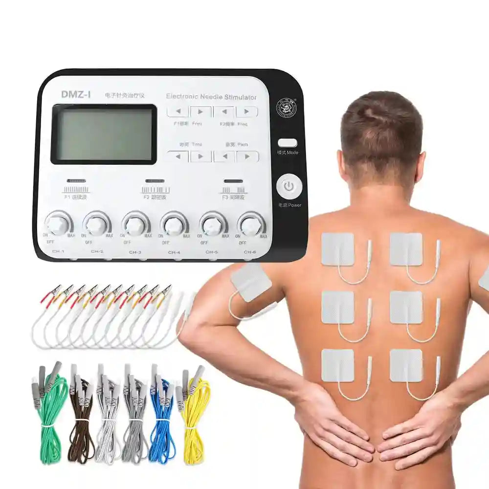 TENS Muscle Massager 6-Channel Physiotherapy Device for Home Wellness Relaxation Treatment Tidesmit