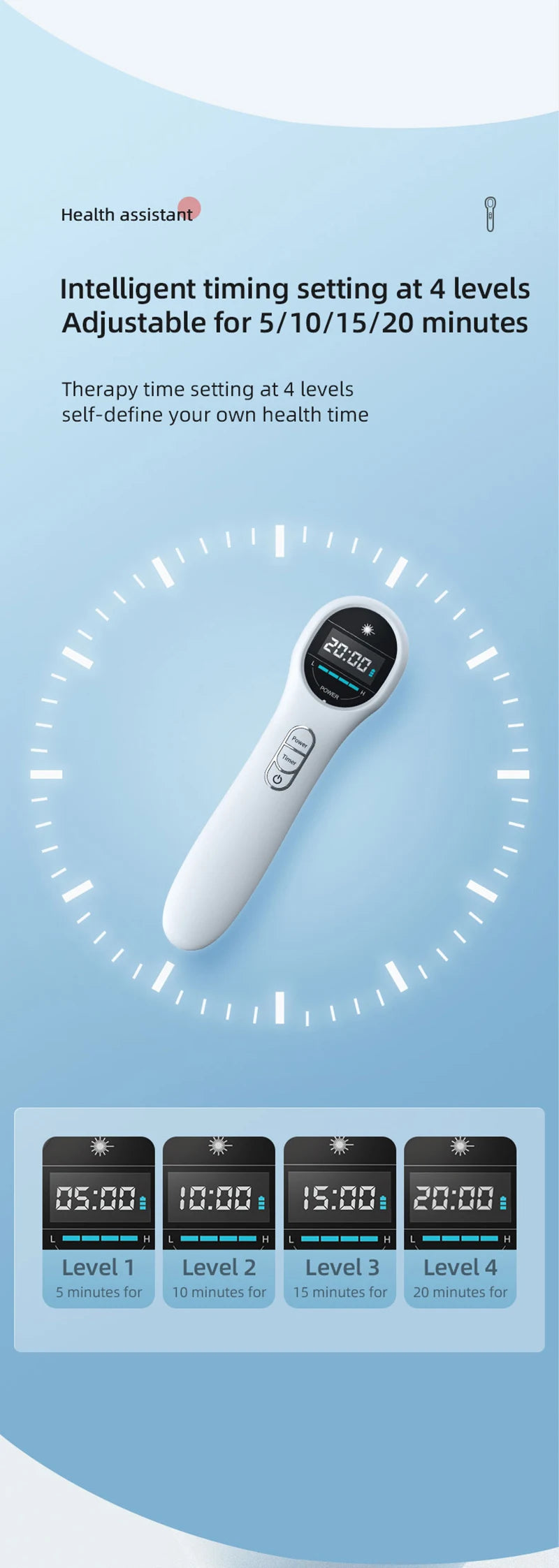 Hand-held Physical Treatment LllT Low-level Infrared Red Light Cold Laser Therapy Device For Relieve Neck Back Arthritis Pain