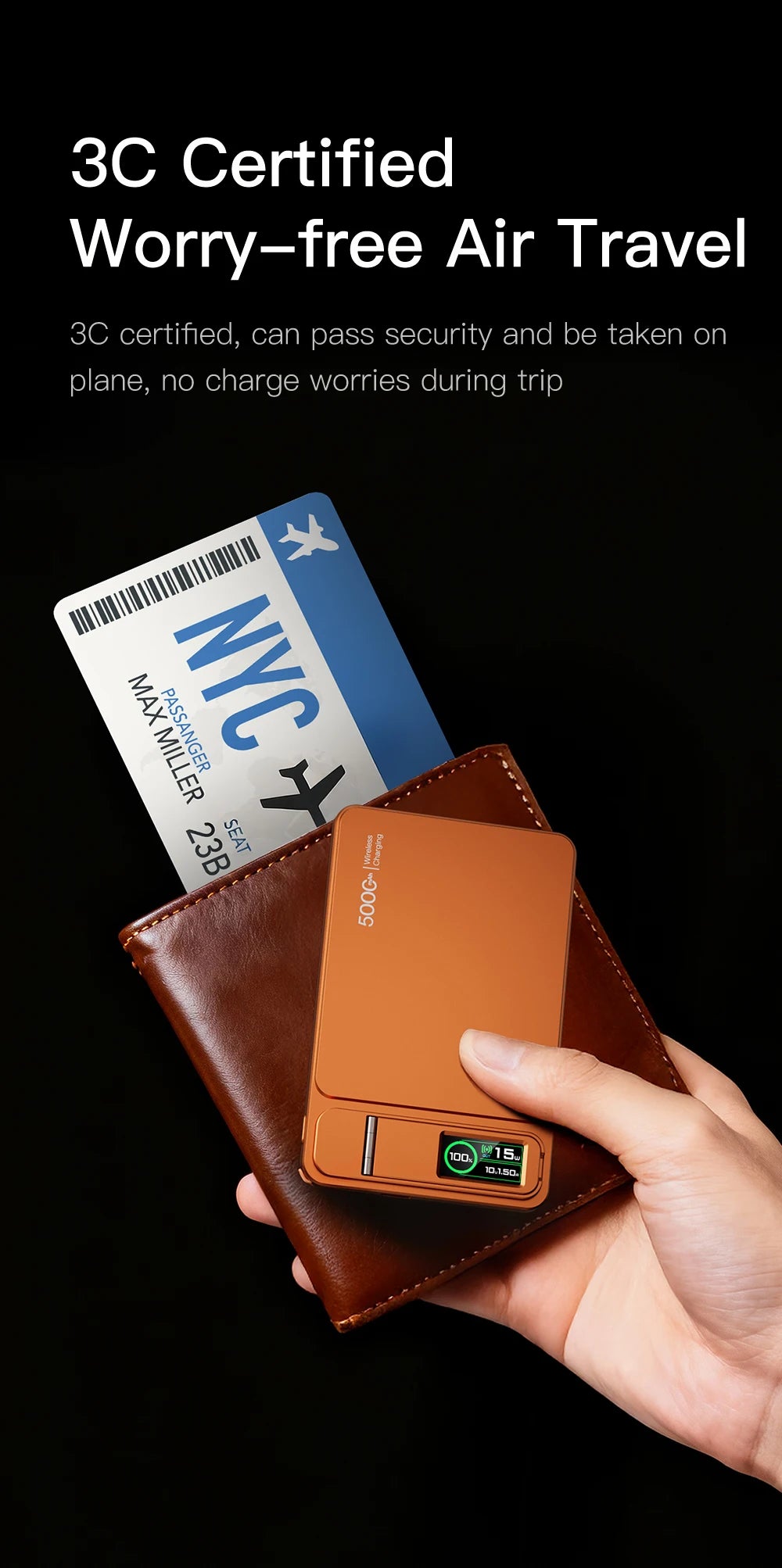 Magnetic Wireless Power Bank 10000mAh - Fast PD Travel Charger Tidesmit