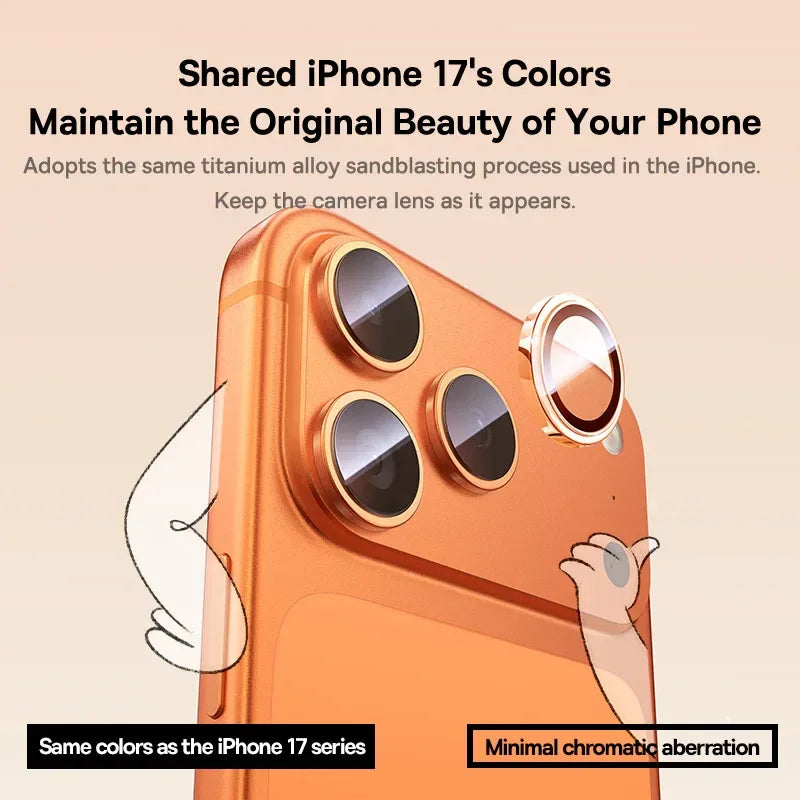 iPhone 17 Pro Max Lens Protector - 9H Hardened Anti-Reflection Glass Tidesmit