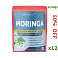 30 Patches Moringa Transdermal Patches with Ashwagandha, Ginger, Turmeric Energy Booster Immune System Support