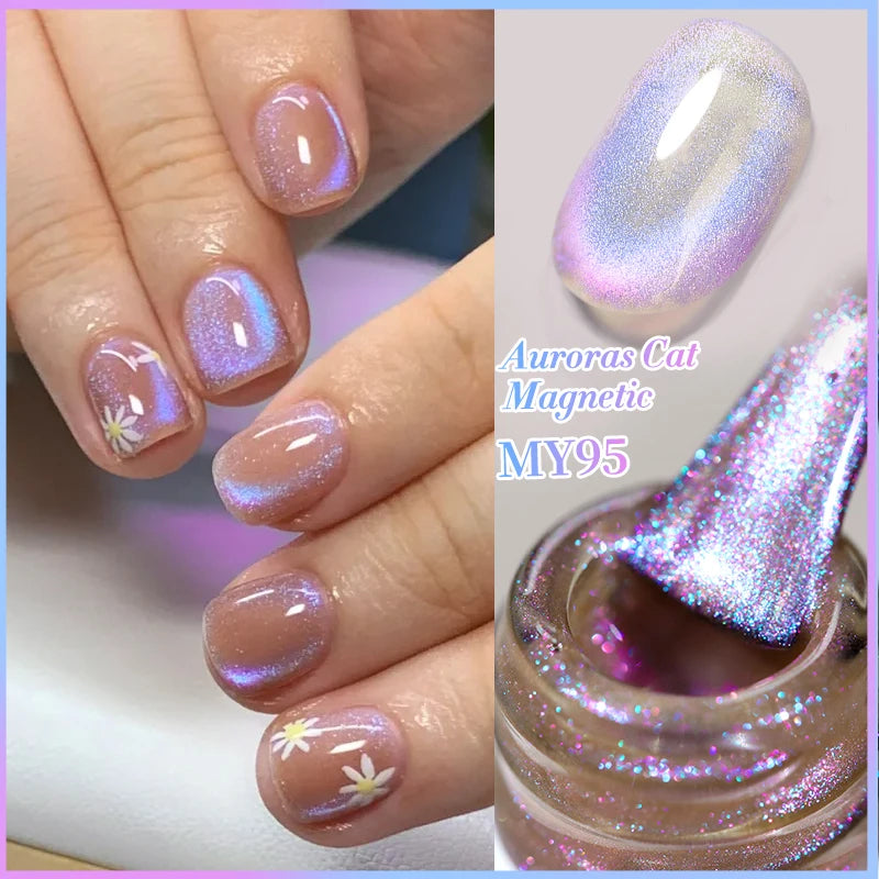 9D Cat Eye Gel Polish Magnetic UV LED Varnish for Professional Manicure Permanent Makeup Machines 59222-6-AC06 Tidesmit