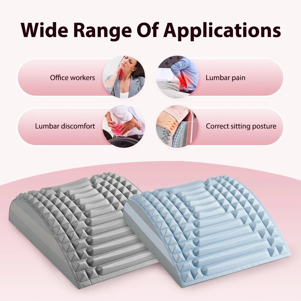 Back Stretcher for Herniated Disc Pain Relief and Lumbar Support Body Shaping Massage Equipment Tidesmit