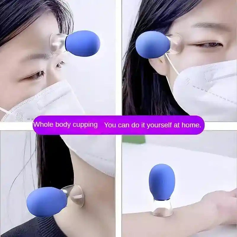 Silicone Cupping Massage Set - 5 Piece Deep Tissue Relief for Body Eye Massage Instrument Tidesmit