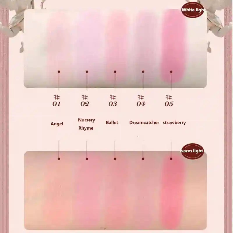 Tidesmit Flower Knows Strawberry Rococo embossed blush texture close-up for long-lasting face makeup enhancement