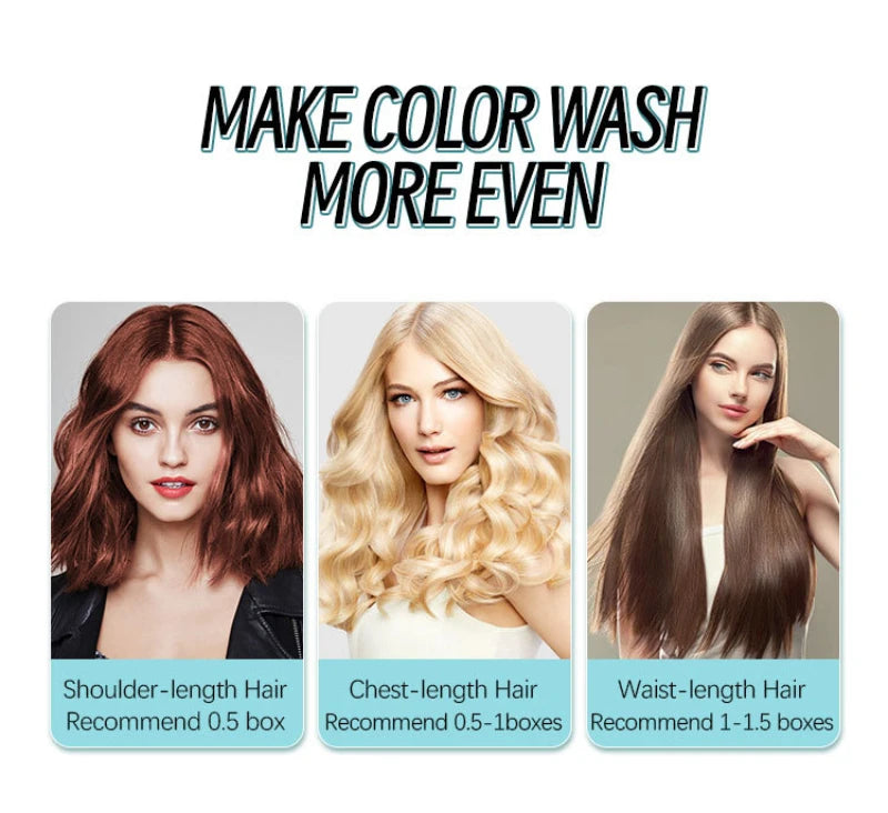 Semi-permanent Hair Color Dye Shampoo,Unisex Color Protecting And Fixing Shampoo Instant Hair Color Long-lasting Shine Hair Care