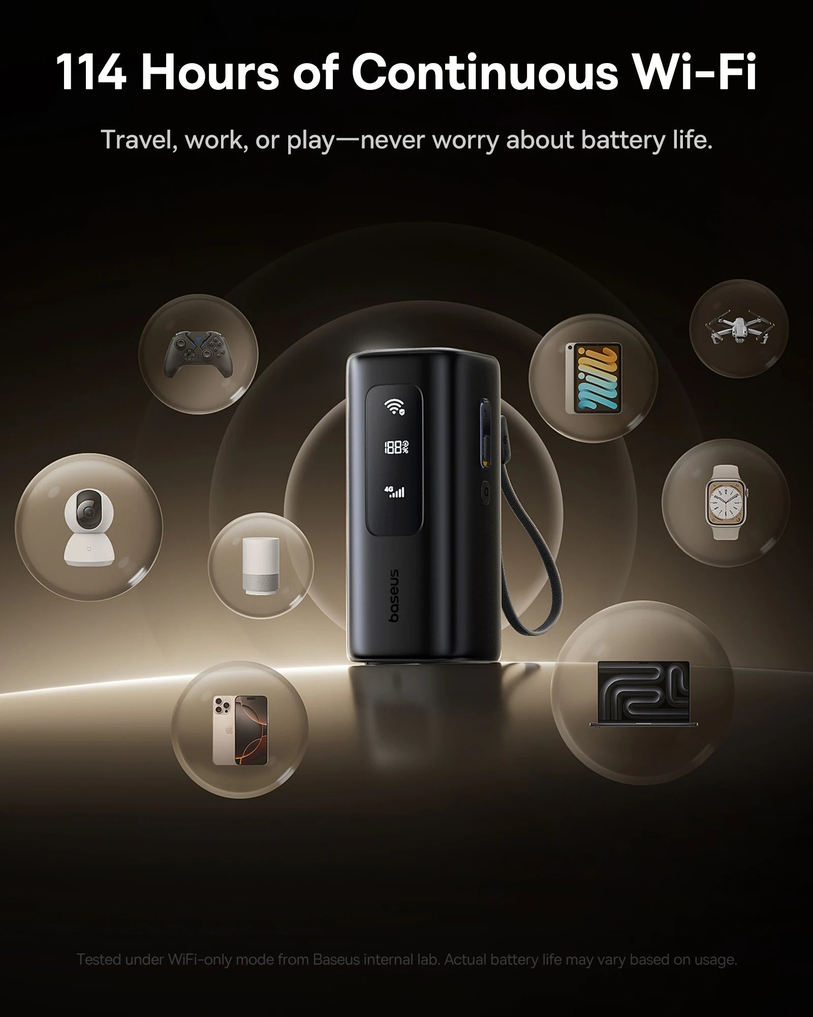 4G MiFi Power Bank 20000mAh 67W Fast Charging Portable Charger Tidesmit