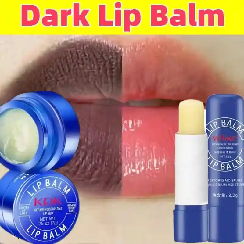 Lip Exfoliating Scrub and Moisturizing Balm Set for Dark Lips - Tidesmit Lip Care Tidesmit