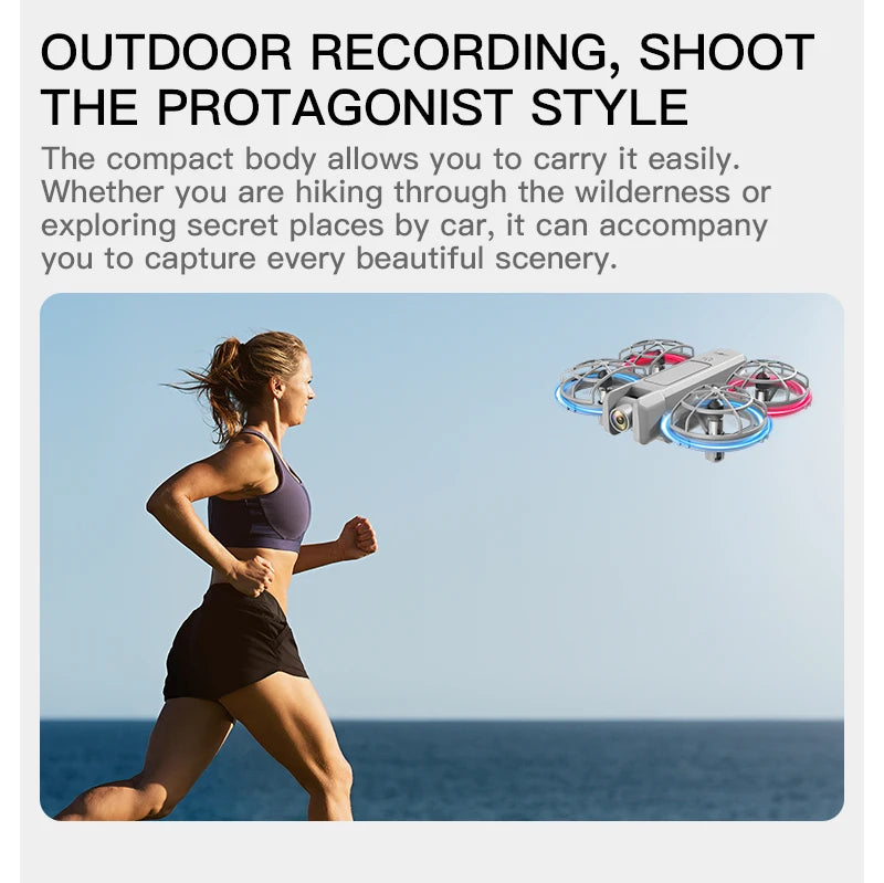 Mini RC Camera Drone with HD Lens & 3D Stunt Flight Modes Tidesmit