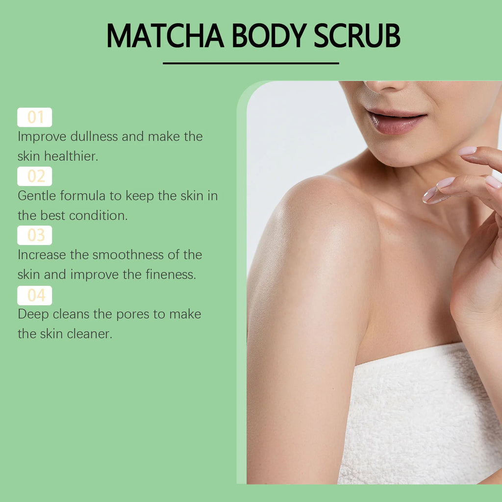 Matcha Sea Salt Body Scrub - Natural Exfoliant for Smooth Skin Scrubs Treatments Tidesmit