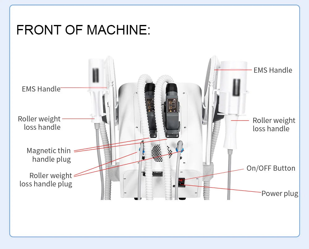 EMS RF Body Contouring Machine with 4 Handles | Tidesmit Pro Series Body Shaping Massage Equipment Tidesmit