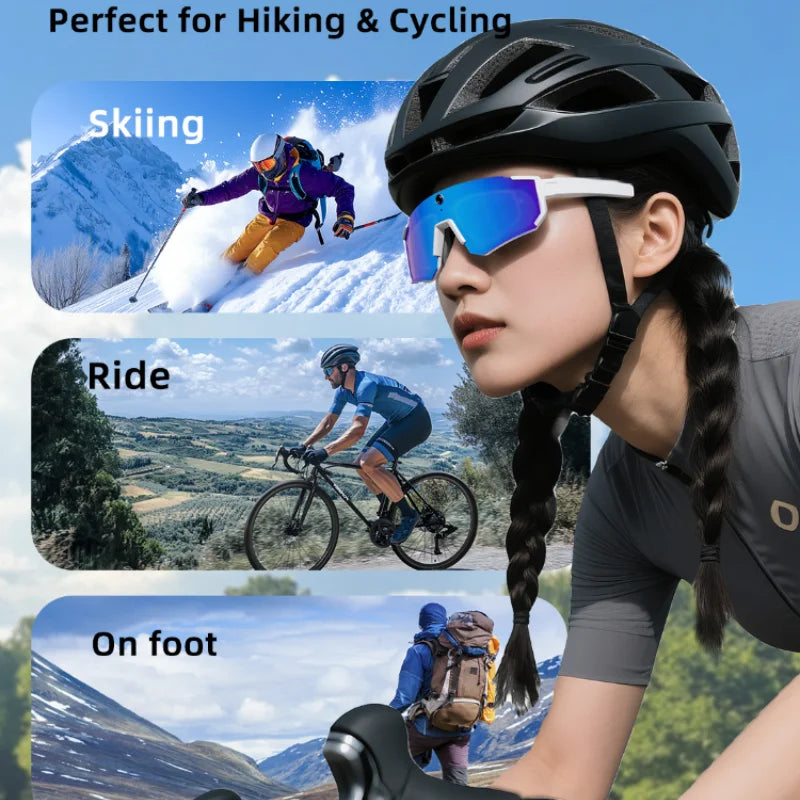 4K Camera Bluetooth Polarized Smart Glasses - UV400 Cycling Series Tidesmit