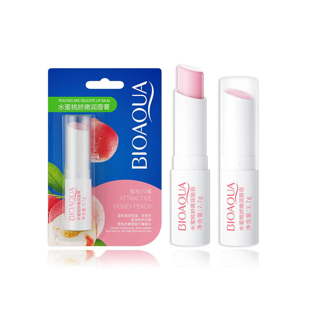 Moisturizing Lip Balm Jelly Treatment for Dry Lips - Tidesmit Lip Care Peach Tidesmit