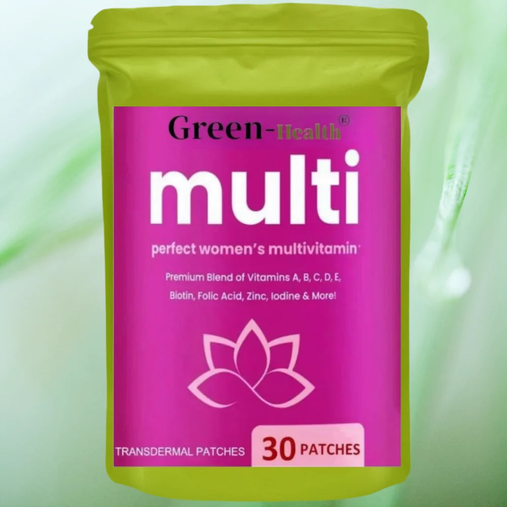 Tidesmit 30 Count Multivitamin Transdermal Patches for Women with Vitamins A, B, C, D, E & Biotin for Immune Support.